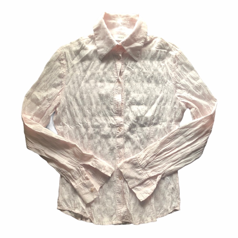 Next 90s Pink Ruffle Polo